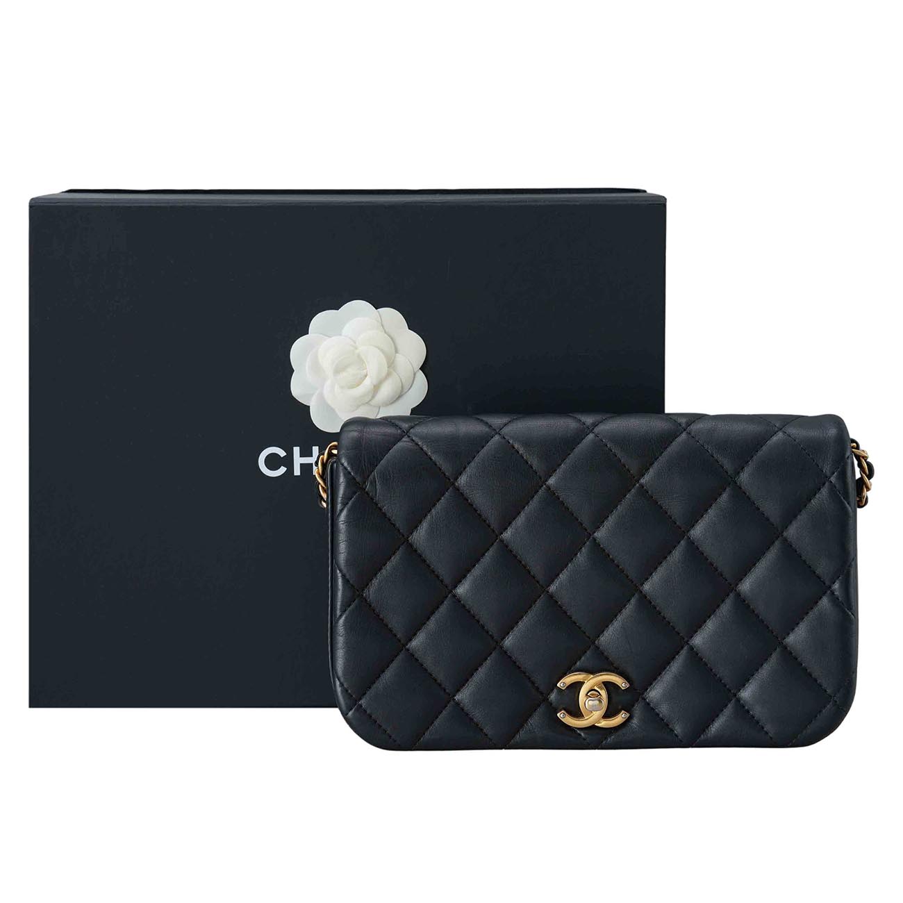 CHANEL(USED)샤넬 AS2006 램스킨 시즌 체인 숄더백